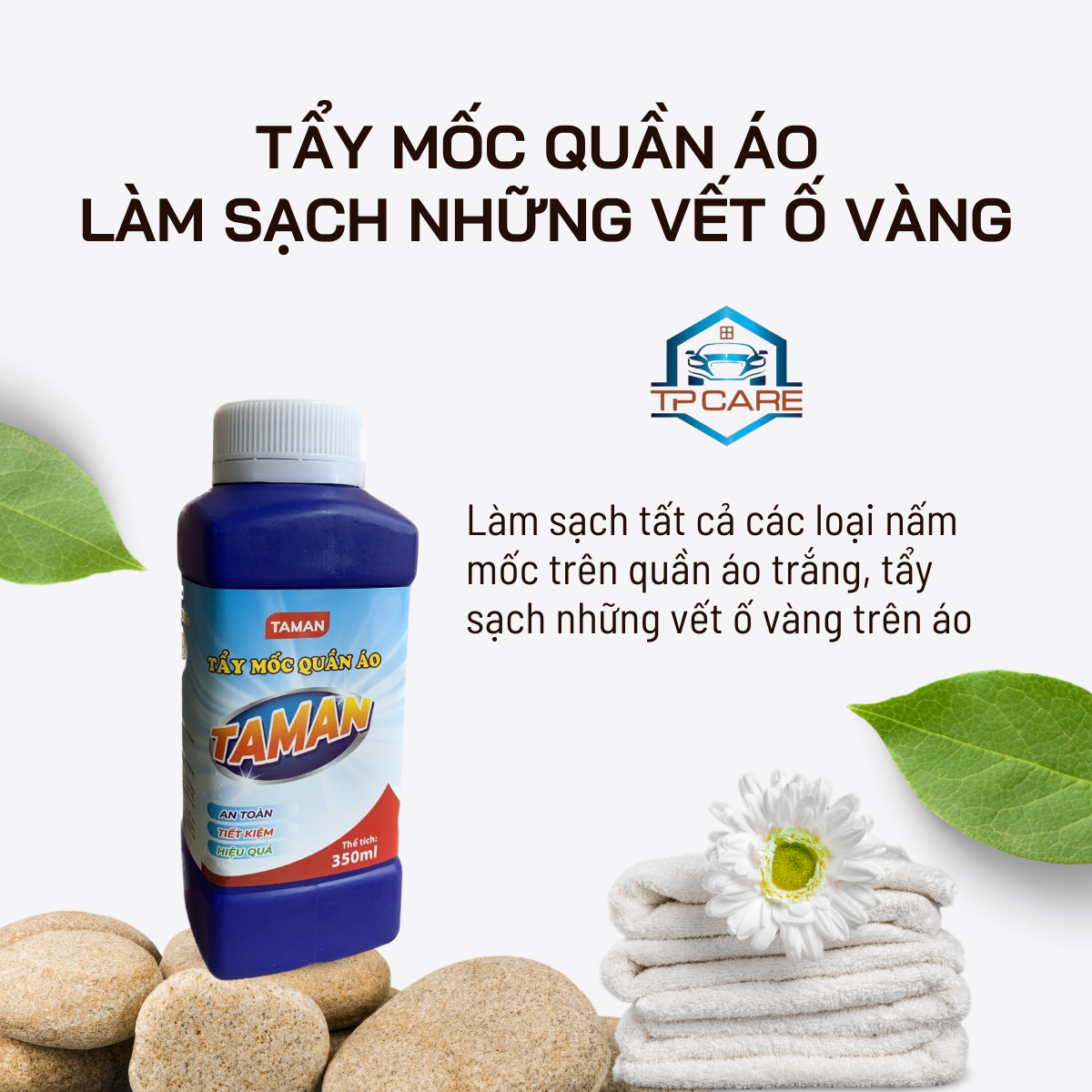 Tẩy Mốc Quần Áo - Làm Sạch Những Vết Ố Vàng (350ml)